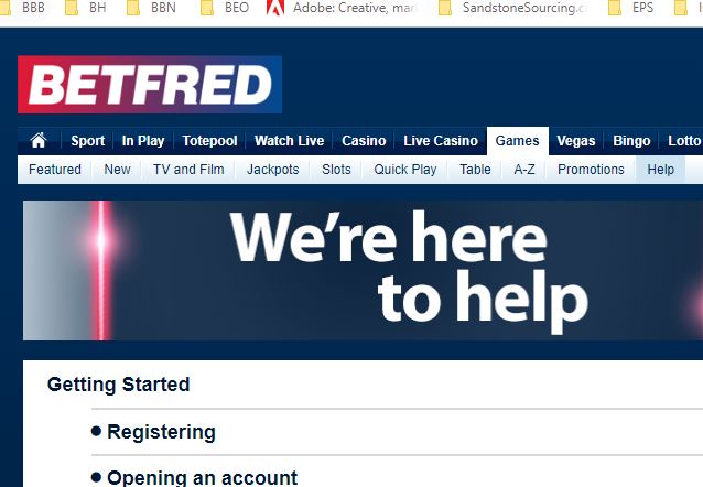 BETFRED Payouts Withdrawing