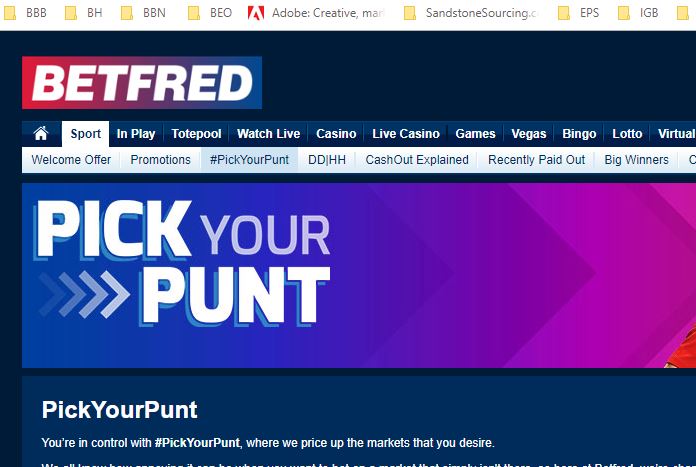 BETFRED Pick Your Prunt 2