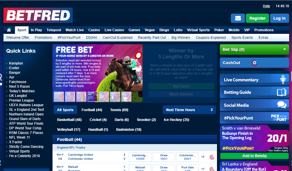 BETFRED Sports To Bet