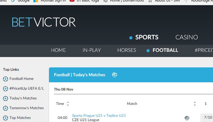 BetVictor All Sports to Bet