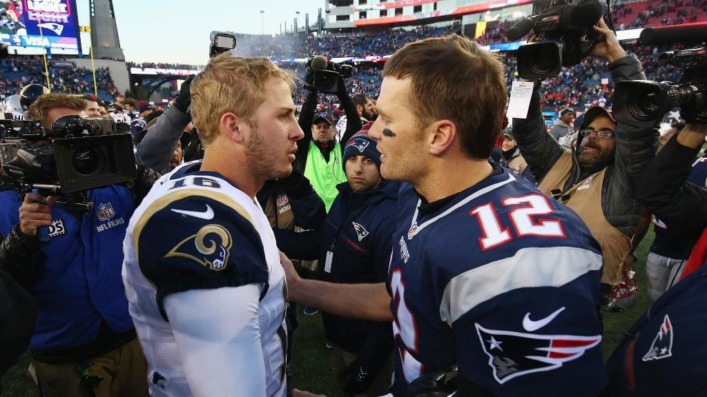 Patriots.Brady V Rams.Goff